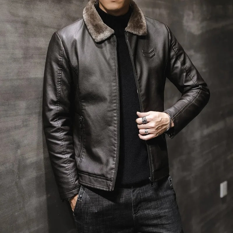 Kozha Leather Bomber