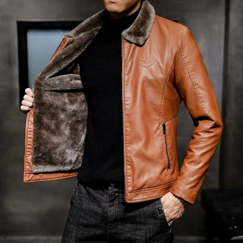 Kozha Leather Bomber