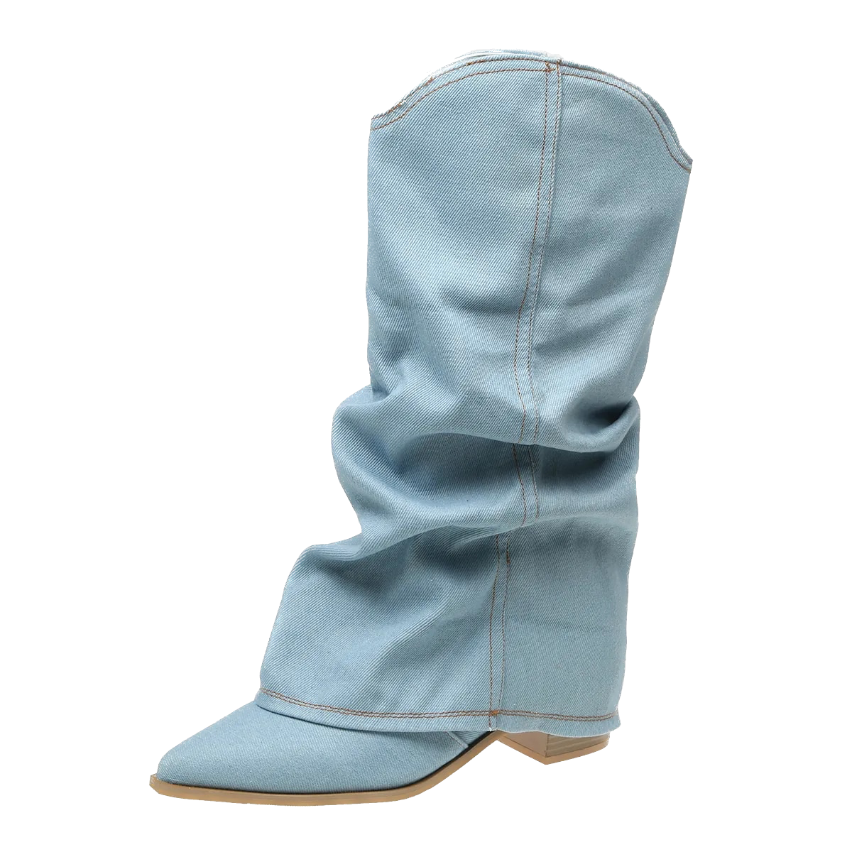 Denim Wrangler Boots